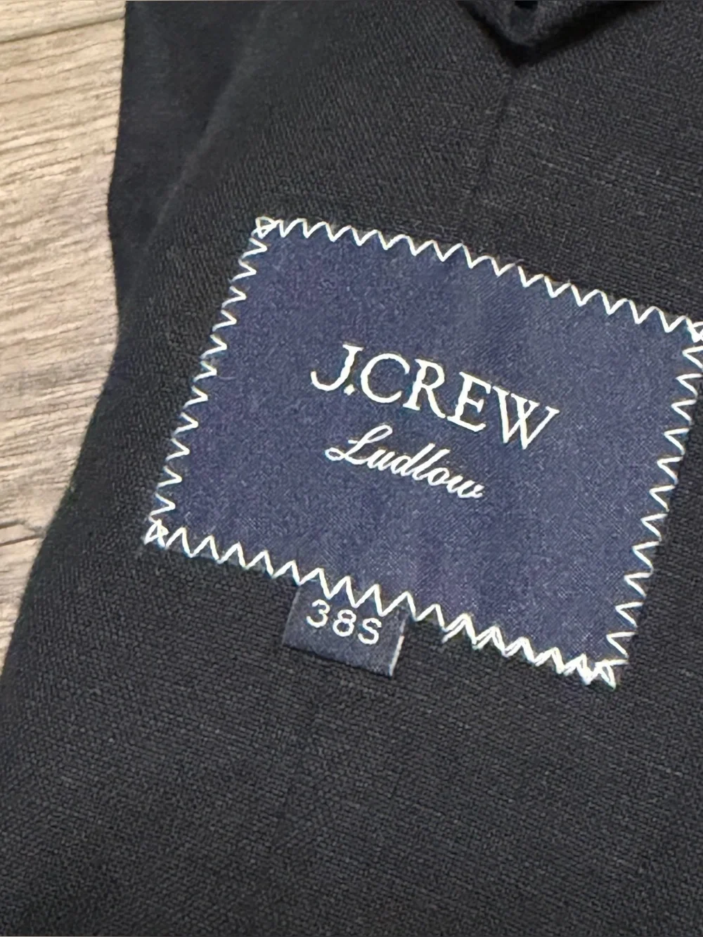 J Crew Blazer Men Irish Linen Ludlow Slim Unstructured Sport Coat Black 38S
